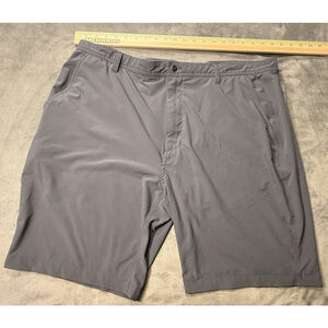 FootJoy Mens Golf Shorts Gray Chino Flat Front Performance FJ Stretch Size 40